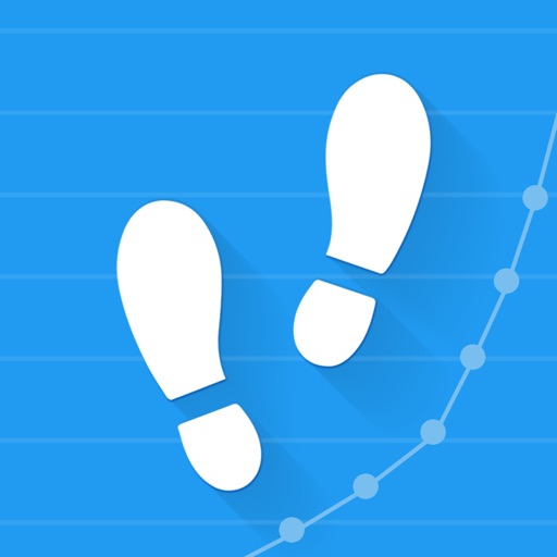 Pedometer α - Step Counter app icon, version 1