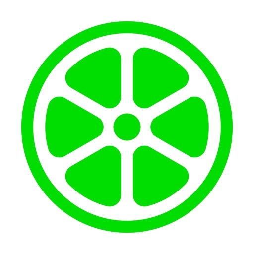 Lime - #RideGreen app icon, version 1