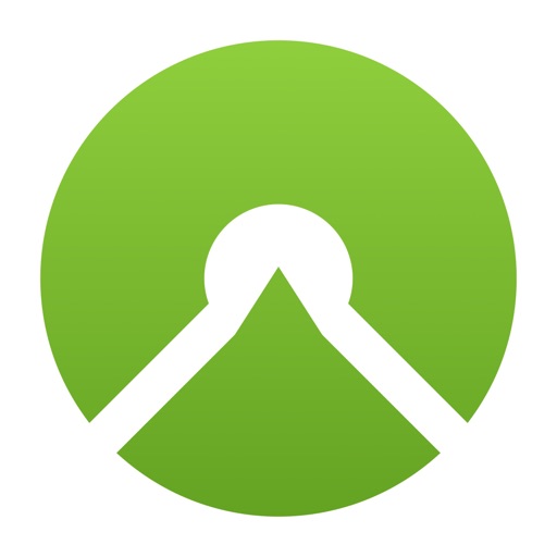 komoot - hike, bike & run app icon, version 1