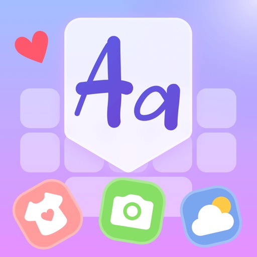 Cool Themes & Fonts: Cute Text app icon, version 1