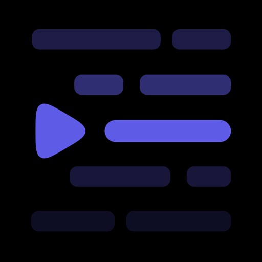 Teleprompter & Script Writing app icon, version 1