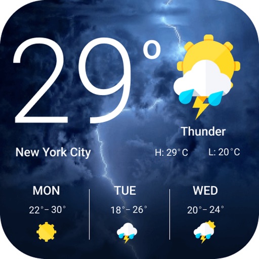 9Weather: Weather forecast app icon, version 1