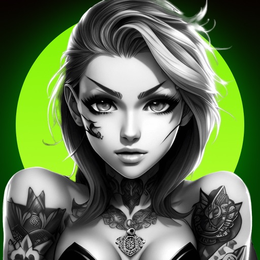 AI Tattoo Maker + Generator app icon, version 1