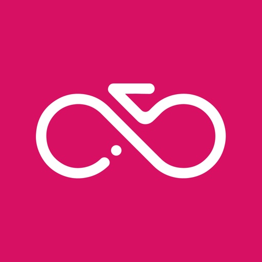 Rolling Around: Bikepacking app icon, version 1