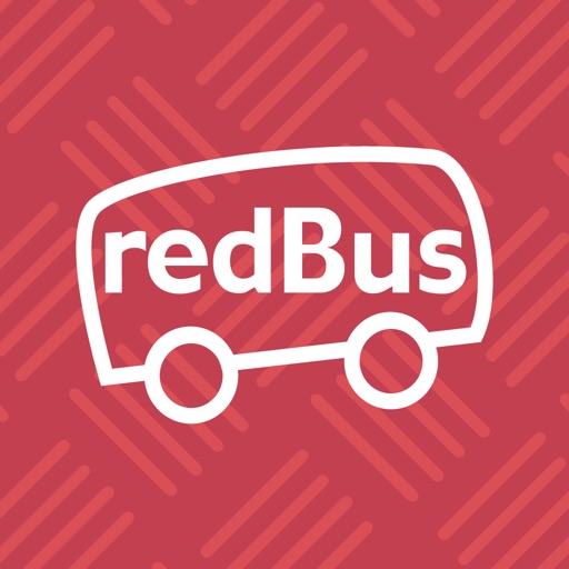 redBus: Book Bus/Train/Hotels app icon, version 1