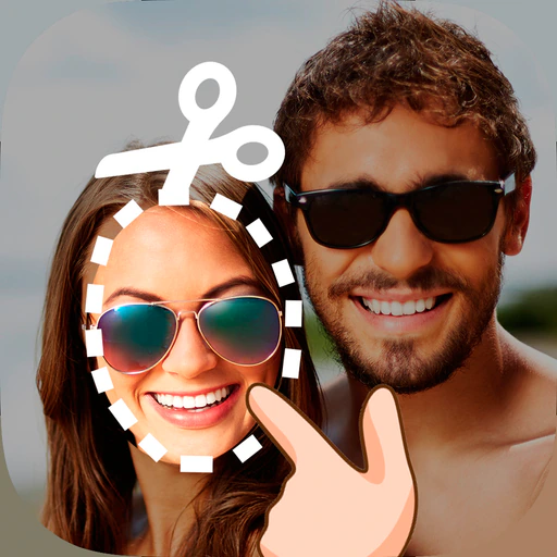 Cut and paste my face in photo app icon