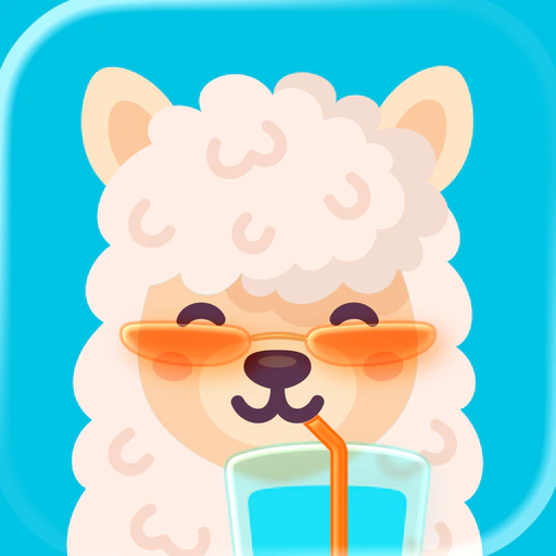 Water tracker Waterllama app icon