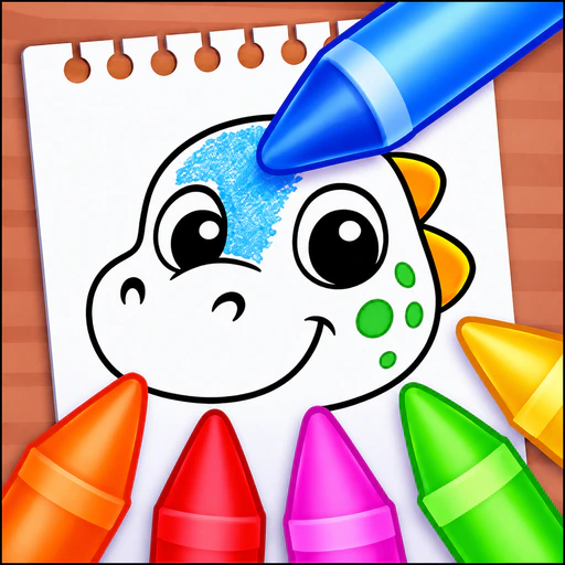 Coloring Games: Learn & Paint app icon