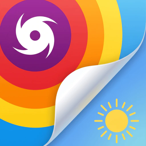 SkyFlip: NOAA Weather Radar app icon, version 2