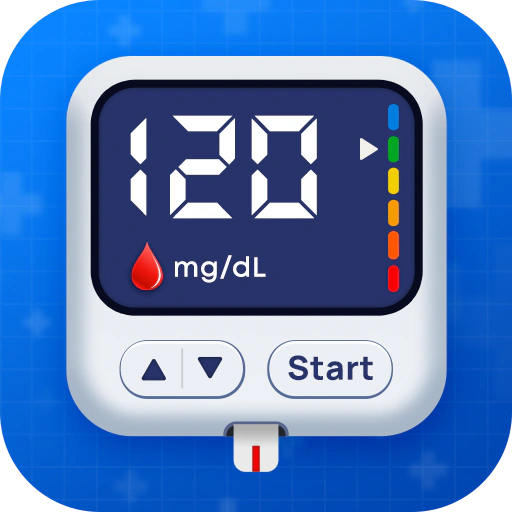 Blood Sugar & Pressure Tracker app icon