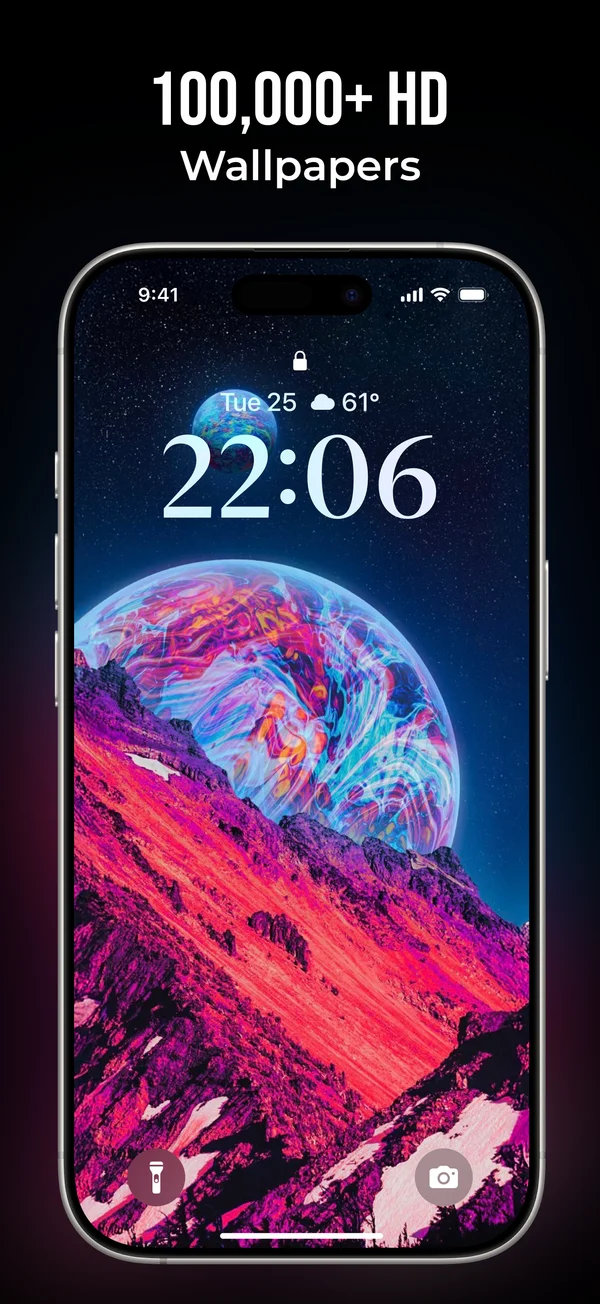 Icono y logo de la app Live Wallpapers -4K Background (iOS) | APPLORE